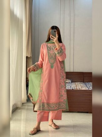 PEARL EMBELLISHED 3-PIECE SUIT